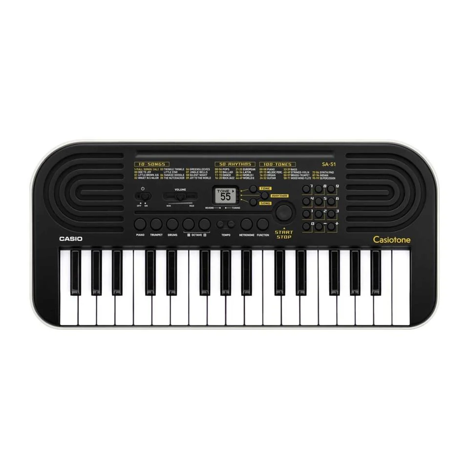 Casio SA-51 Tastiera Key Lighting Nero