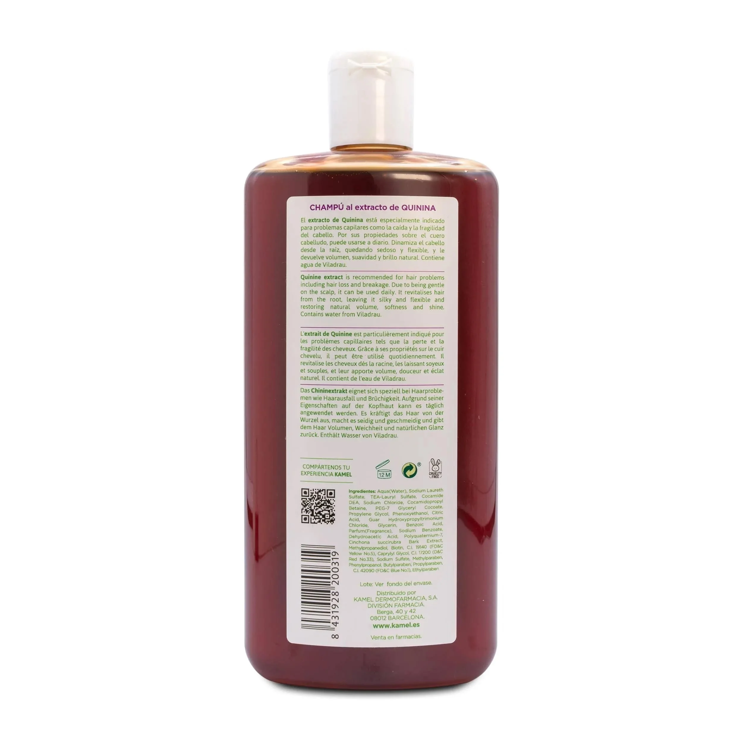 Shampoo Quinina 500 ml - Kamel