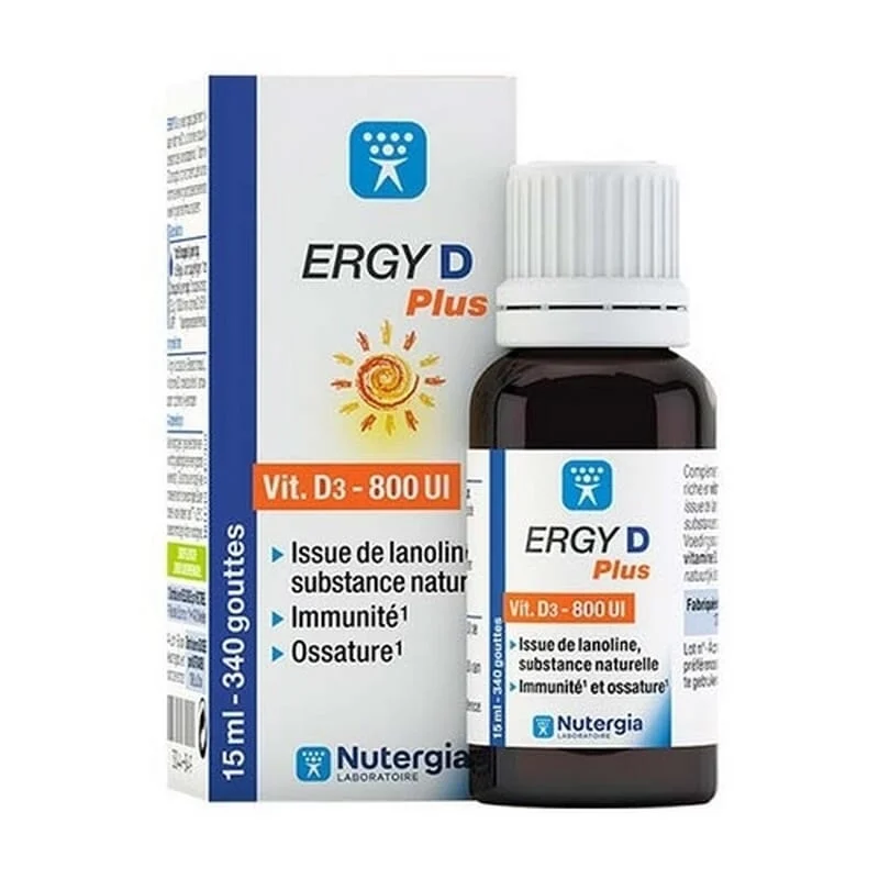 Ergy D Plus Vitamina D3 Gocce 15 ml - Nutergia