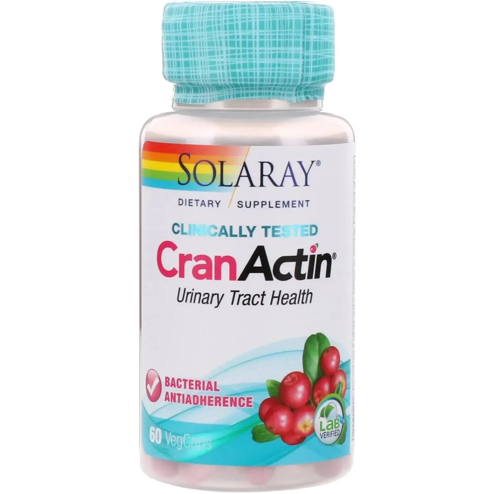 Cranactin Senza Glutine Vegan 60 Caps - Solaray