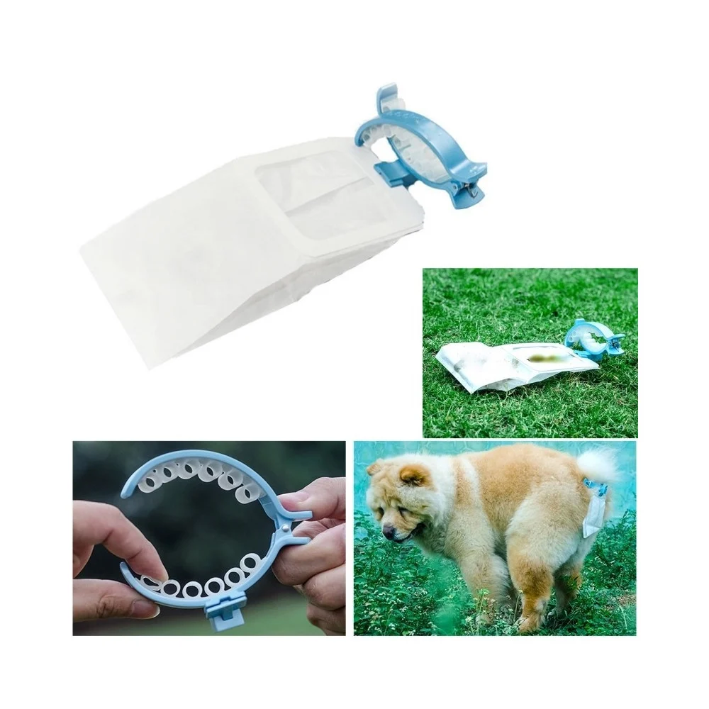 20 SACCHETTI CON PINZA CLIP CODA BUSTINE tg s/m PER ESCREMENTI RACCOLTA FECI - TrAdE Shop Traesio