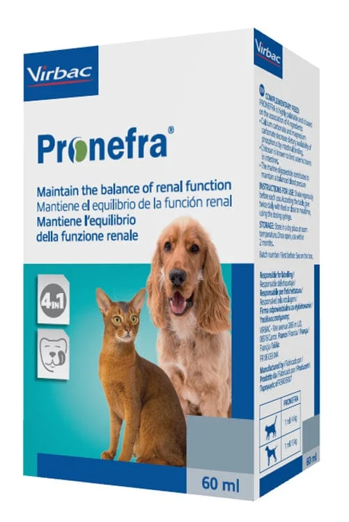 VIRBAC Pronefra Cani e Gatti Flacone 60 ml
