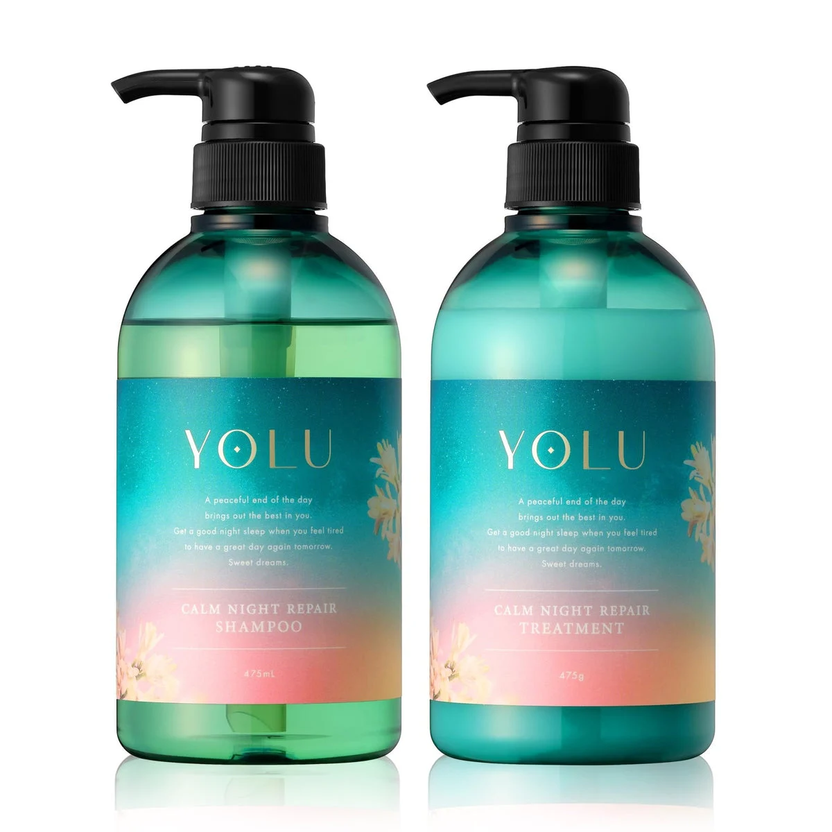 YOLU Shampoo & Treatment Set Calm Night Repair Tuberose 2024 Limited Edition
