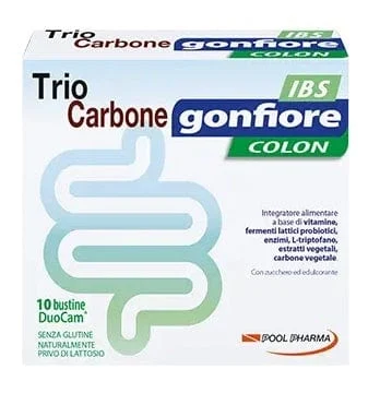 POOL PHARMA Trio Carbone gonfiore IBS Colon 10 Buste