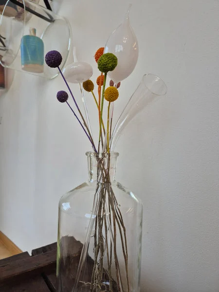 Vaso vintage per fiori di vetro - Blueside Emotional Design