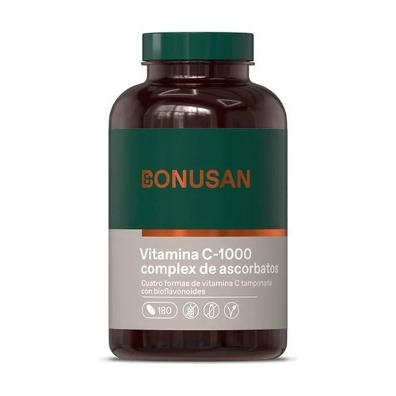 Vitamina C 1000 Mg Ascorb 180 Tabs - Bonusan