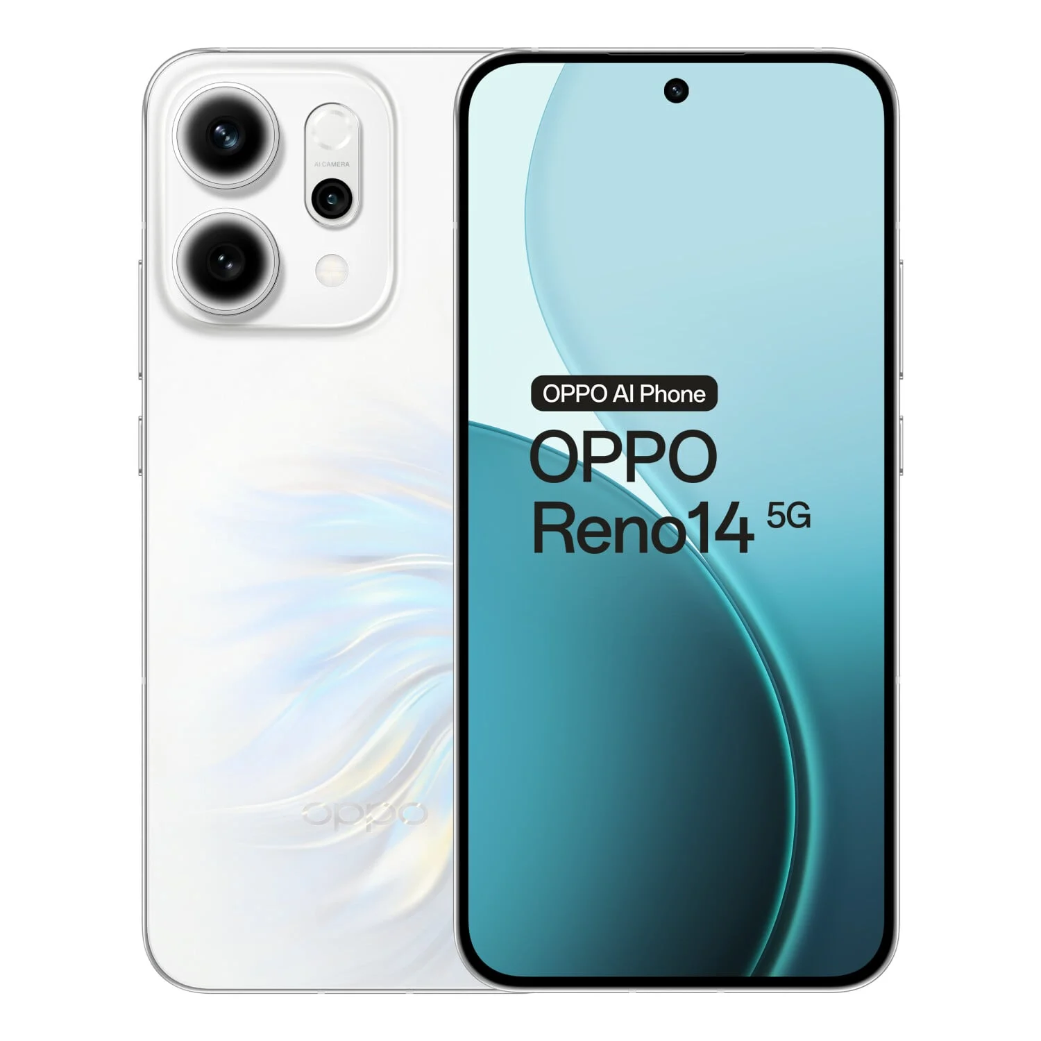 Oppo Reno14 5G Dual Sim 12GB RAM 256GB Opal White - Cellulari e smartphone
