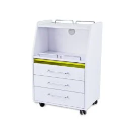 Carrello multifunzionale con tre cassetti e lampada UV - Quirumed