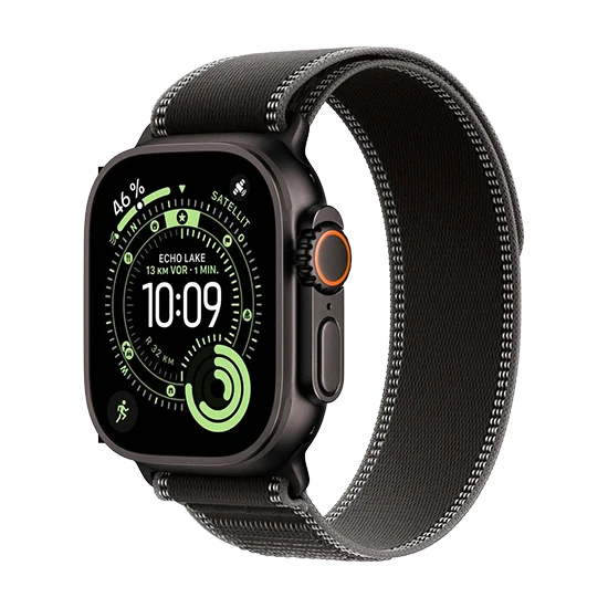 Apple Watch Ultra 3 (2025) Cell 49mm Titan Black Case With Trail Loop M/L Black/charcoal - Smartwatch