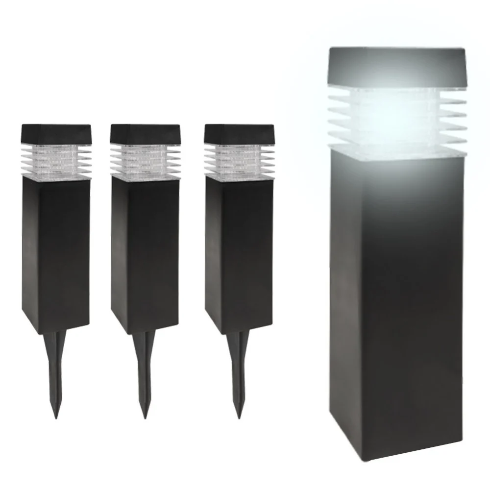 4 LAMPADE GIARDINO RICARICA SOLARE PALETTI SOLARI TECNOLOGIA 1LED LUCE BIANCA - TrAdE Shop Traesio