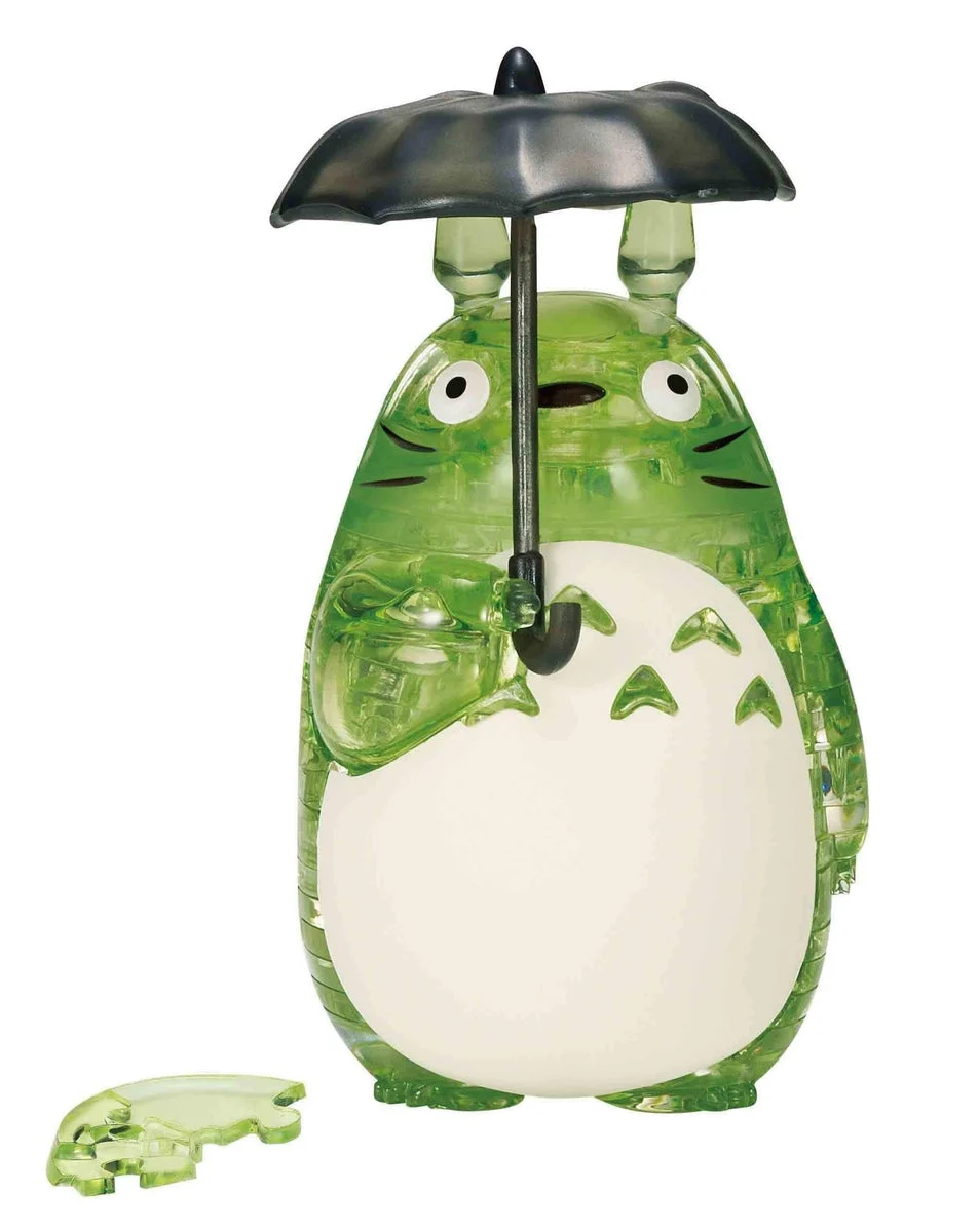 Studio Ghibli puzzle 3D di cristallo Totoro verde 42 pezzi