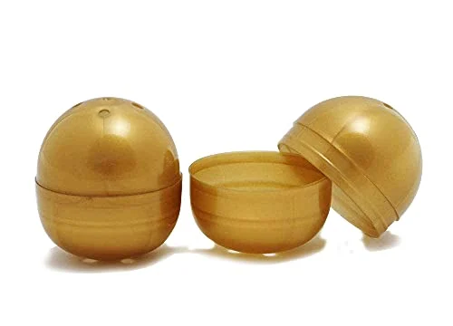 48mm Empty Capsule Gacha Gacha Capsule Gold 10pcs Made in Japan - A-Muse
