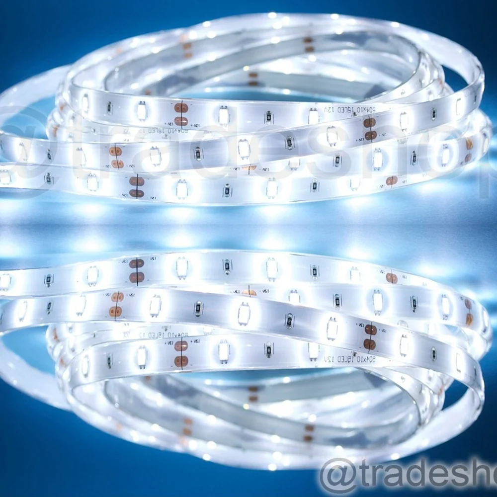 5 M STRISCIA STRIP 300 LED SMD 5630 BIANCO 5 MT ALTA luminosità IMPERMEABILE - TrAdE Shop Traesio