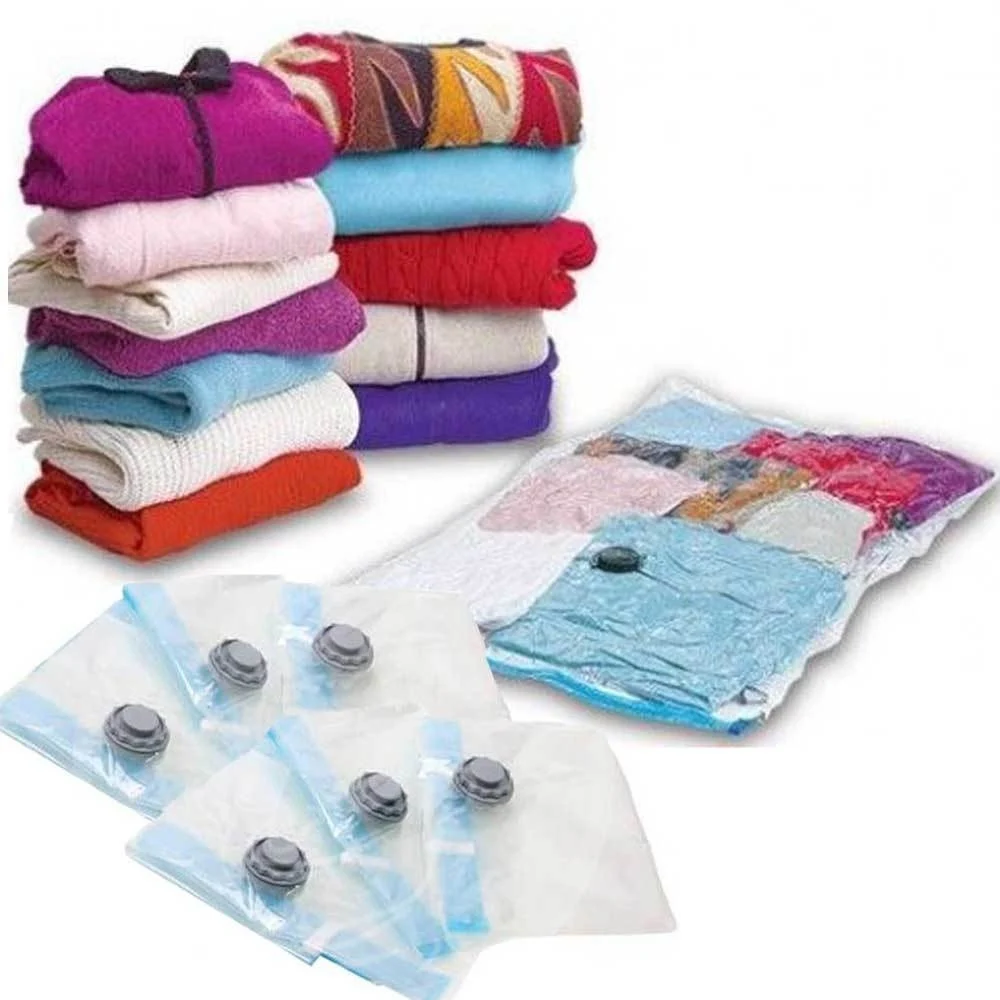 5 SACCHETTI BUSTE SOTTOVUOTO 70x110cm SALVA SPAZIO PER ABITI LENZUOLO BIANCHERIA - TrAdE Shop Traesio