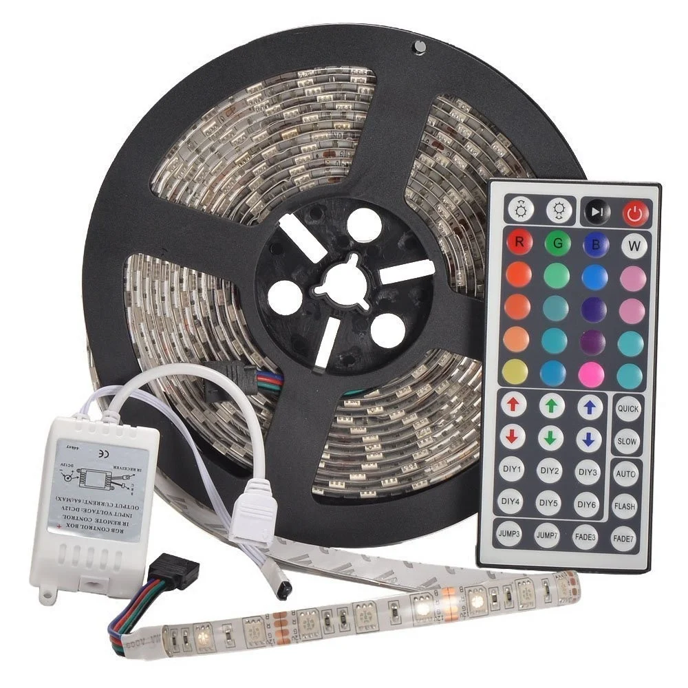 5M impermeabile 300 x 5050 SMD 12V DC flessibile striscia luminosa a LED RGB - TrAdE Shop Traesio