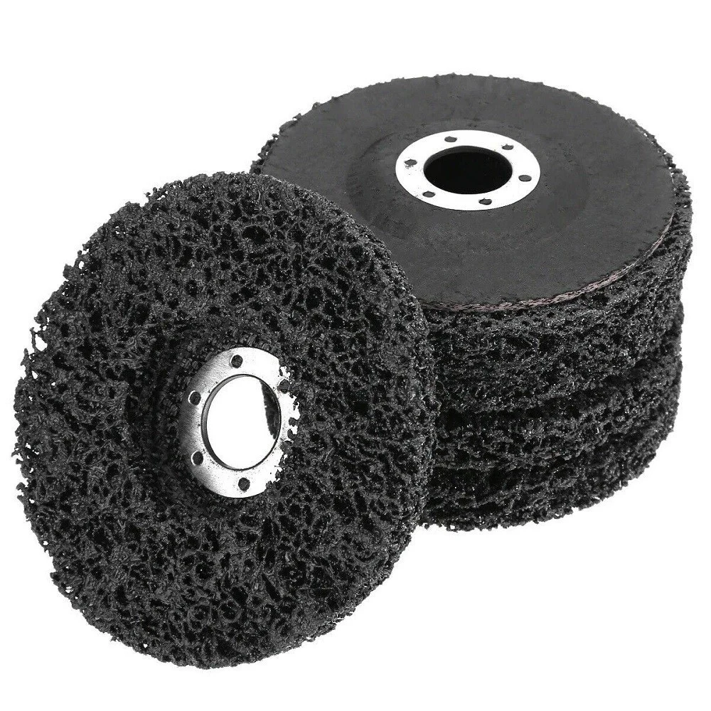 5PZ DISCO ABRASIVO PER ASPORTAZIONE VERNICE RUGGINE SALDATURA 110MM NYLON A.05101 - TrAdE Shop Traesio