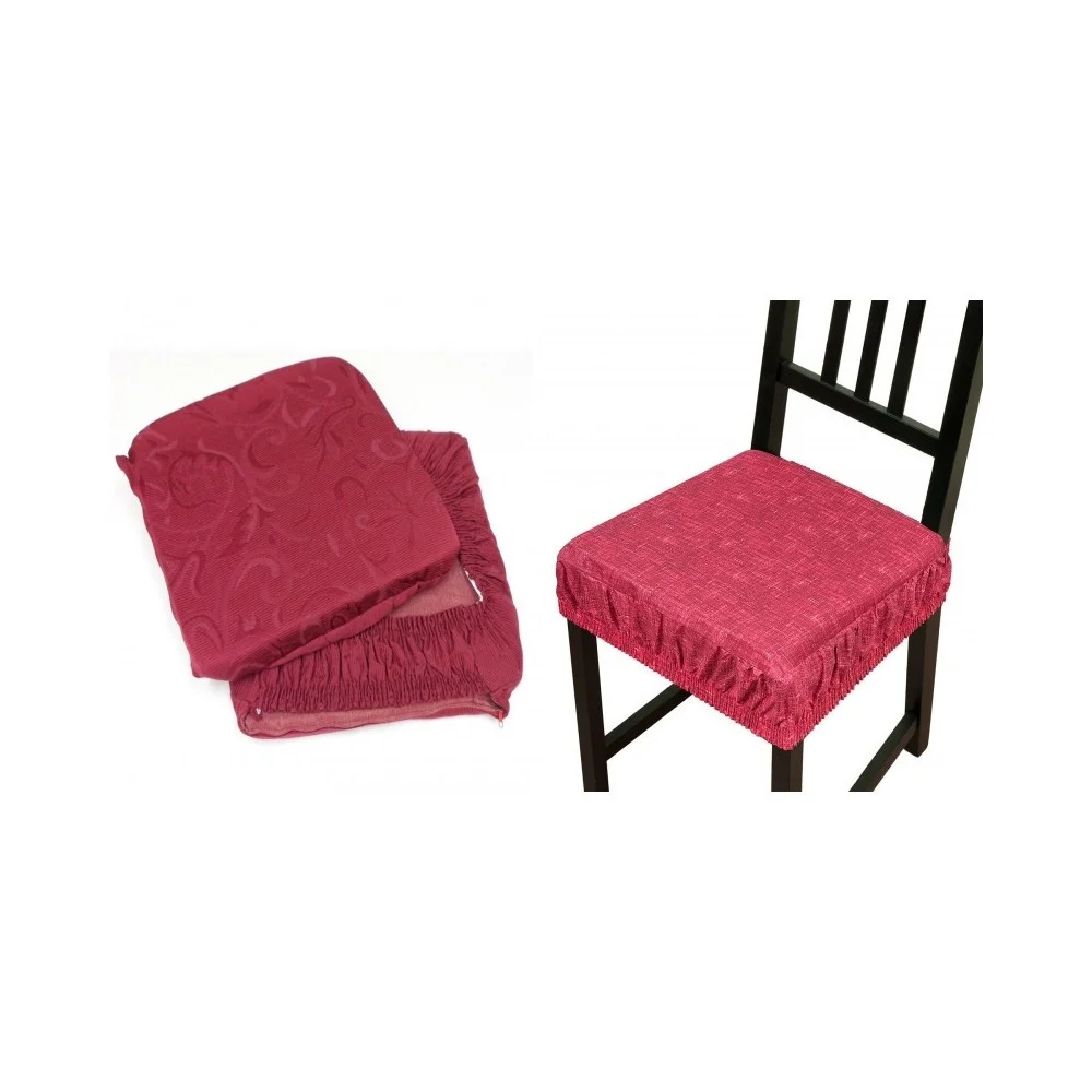 6 COPRI SEDIA CUSCINI CON FASCIA ELASTICO CUSCINO SEDIE IMBOTTITO SFODERABILE - TrAdE Shop Traesio