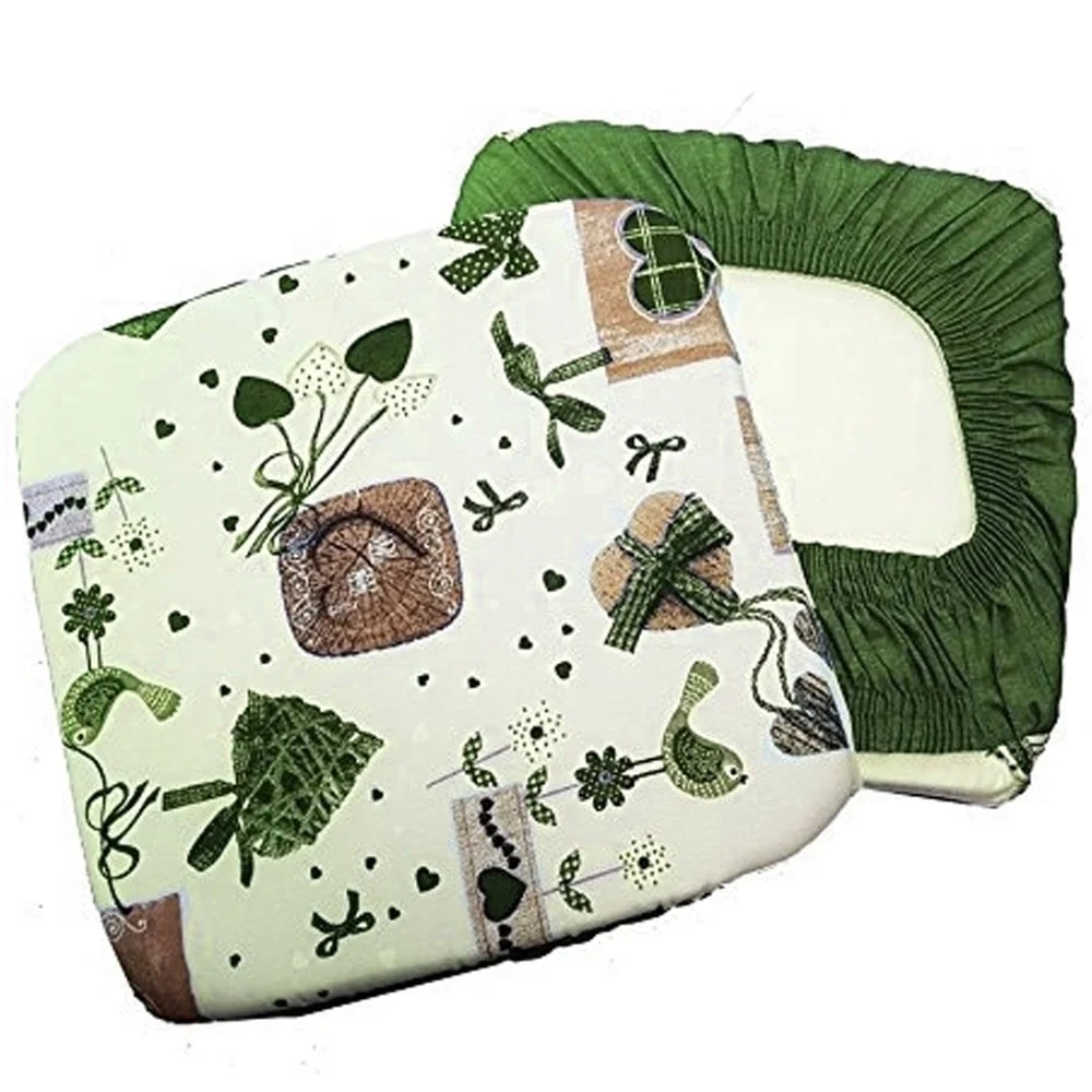6 COPRISEDIA CUSCINI CON FASCIA ELASTICO CUSCINO PER SEDIE COLORE VERDE SHABBY - TrAdE Shop Traesio