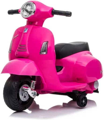 VESPA PIAGGIO CAVALCABILE CON LICENZA UFFICIALE DA 6 V IN COLORE ROSA - E-SPIDKO