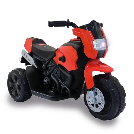 BIEMME MOTO ELETTRICA CAVALCABILE MOTARD 6V CON LUCI IN COLORE ROSSO 3+ ANNI - E-SPIDKO