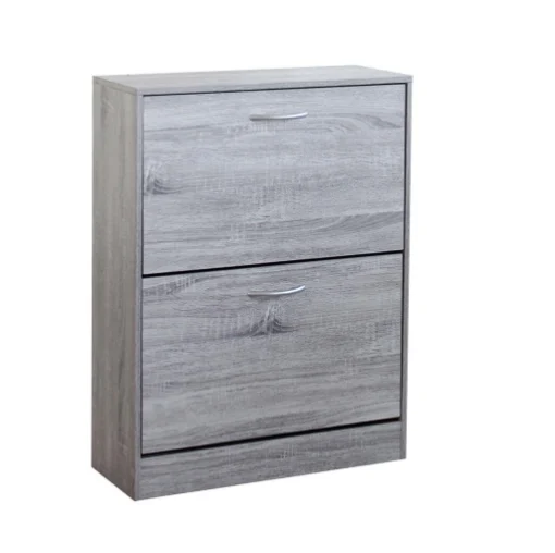 SCARPIERA SALLY GRIGIO CHIARO CON 2 ANTE A RIBALTA 60 X 24 X H80 CM - MAURY'S