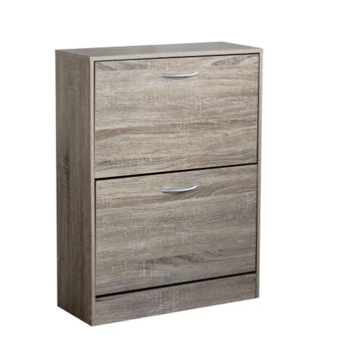 SCARPIERA SALLY LEGNO NATURALE CON 2 ANTE A RIBALTA 60 X 24 X H80 CM - MAURY'S
