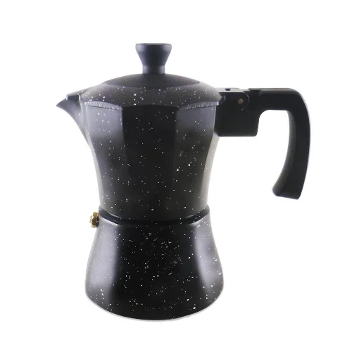 MAURY'S CAFFETTIERA MAXI STONE CON FINITURA EFFETTO PIETRA (3 TAZZE) - PEDRINI