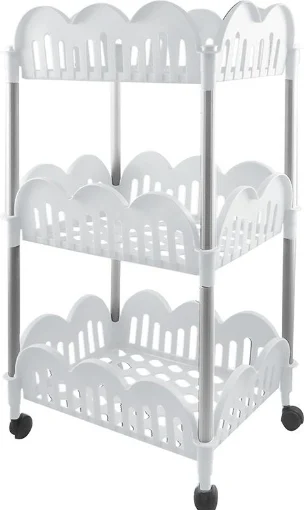 CARRELLO DOLLY DA CUCINA DI COLORE BIANCO RETTANGOLARE - BAMA