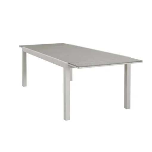 TAVOLO PENTAL IN ALLUMINIO VERNICIATO ALLUNGABILE 240 CM IN COLORE TORTORA - MAURY'S