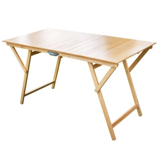 TAVOLO PIEGHEVOLE 70 X 140 X H75 CM IN LEGNO DI FAGGIO COLORE NATURALE - MAURY'S