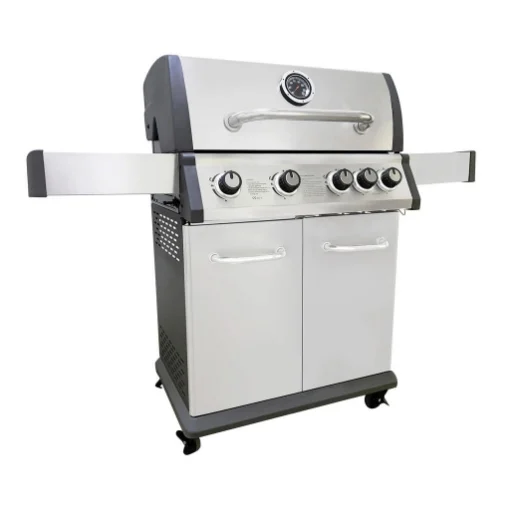BARBECUE MONTANA CON FUOCHI + 1 LATERALE IN ACCIAIO 133 X 57 X H114 CM - BELLA NAPOLI