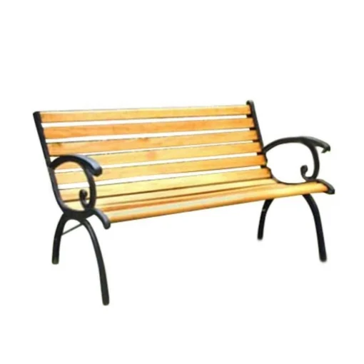 PANCHINA REAL REALIZZATA CON STRUTTURA IN GHISA E LEGNO 126 X 60 X H77 CM - BRIXO