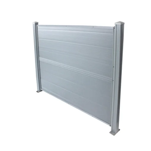 PANNELLO FENCING 150 X H120 CM IN RESINA DI COLORE GRIGIO CHIARO - KOMBO