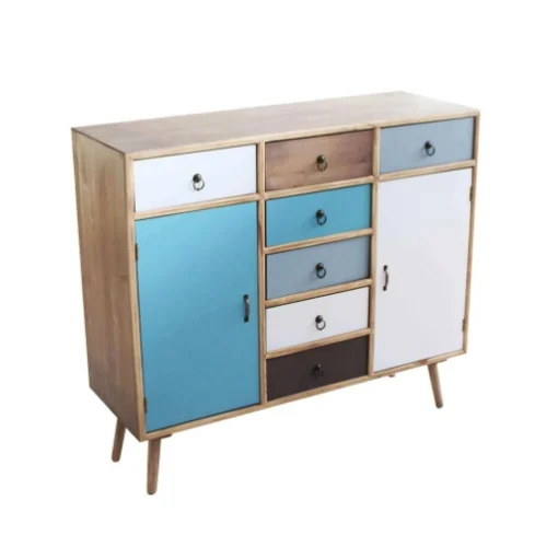 MOBILETTO LAVAL CON 7 CASSETTI COLORATI E 2 ANTE 100 X 356 X H90 CM - MAURY'S