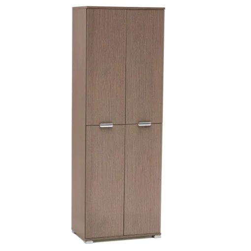 ARMADIO CON 4 ANTE ROVERE GRIGIO 60 X 38 X H174 CM - MAURY'S