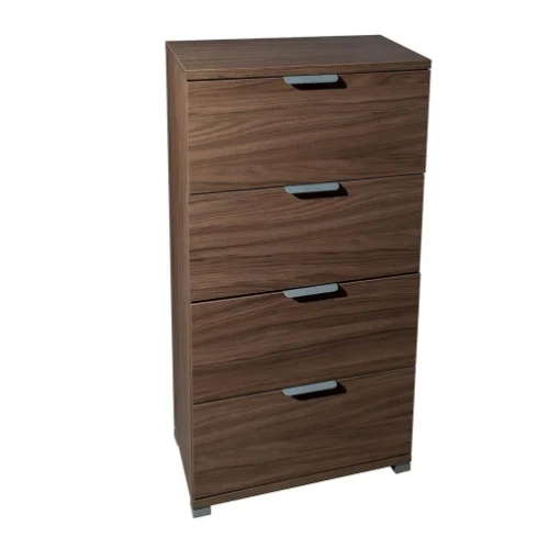 MOBILETTO A CASSETTIERA CON 4 CASSETTI TINTA NOCE 45 X 38 X H85 CM - MAURY'S