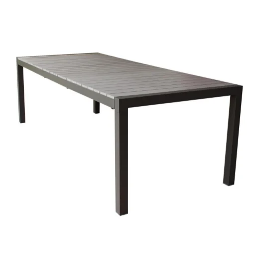 TAVOLO WAIKIKI ALLUNGABILE 162/240 X 100 X H74 CM TAUPE PIANO IN POLYWOOD - MAURY'S