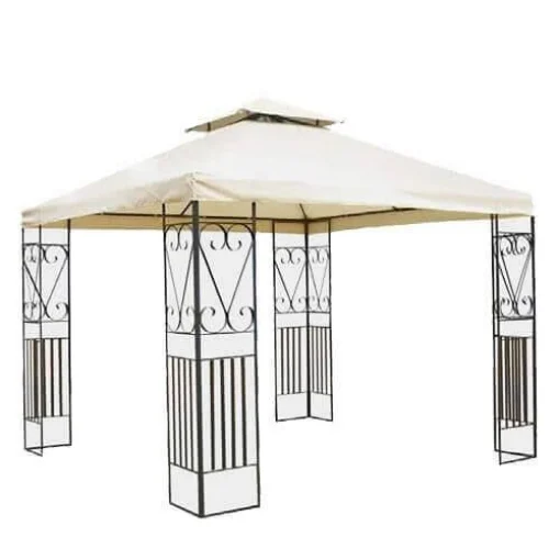 GAZEBO BOSTON CON STRUTTURA IN ACCIAIO 3 X 3 MT - GALILEO