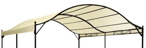 TELO IN POLIESTERE PER GAZEBO AD ARCO 3 X 4 MT IN COLORE AVORIO - KOMBO