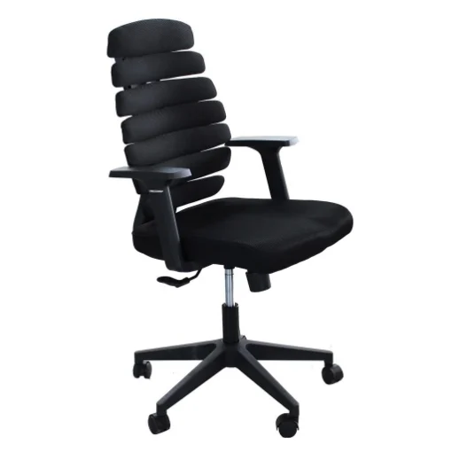 POLTRONA DA UFFICIO LORENE IN COLORE NERO - GALILEO
