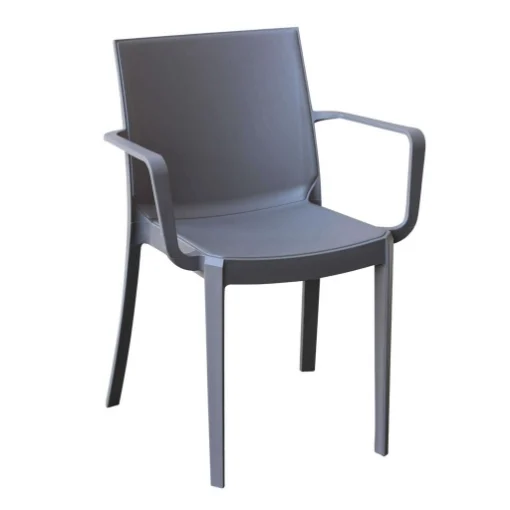 POLTRONA VICTORIA IN PLASTICA TAUPE 55 X 58 X H82 CM - MAURY'S