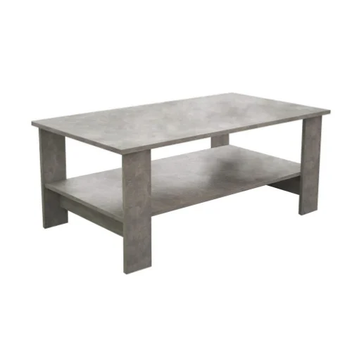 TAVOLINO MATCH PER SALOTTI IN DESIGN MODERNO GRIGIO EFFETTO CEMENTO - MAURY'S