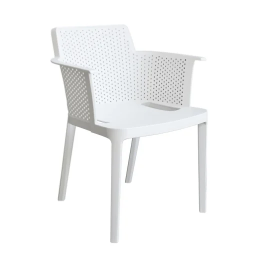 POLTRONA CATHY IN PLASTICA DI COLORE BIANCO - MAURY'S