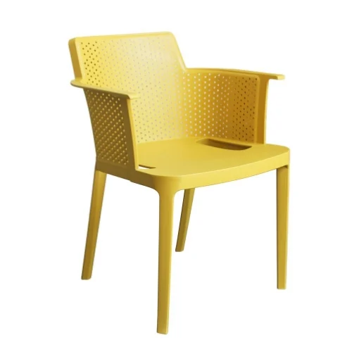 POLTRONA CATHY IN PLASTICA DI COLORE GIALLO - MAURY'S
