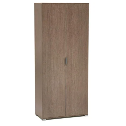ARMADIO CON 2 ANTE ROVERE GRIGIO 75 X 38 X H174 CM - MAURY'S
