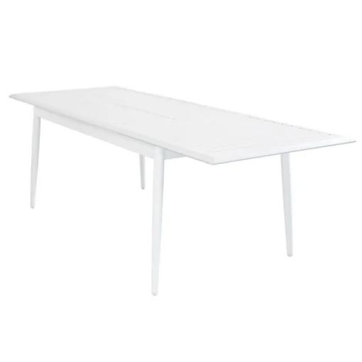 TAVOLO MARACAIBO ALLUNGABILE REALIZZATO IN ALLUMINIO BIANCO 160/240 X 90 X H75CM - IPAE PROGARDEN