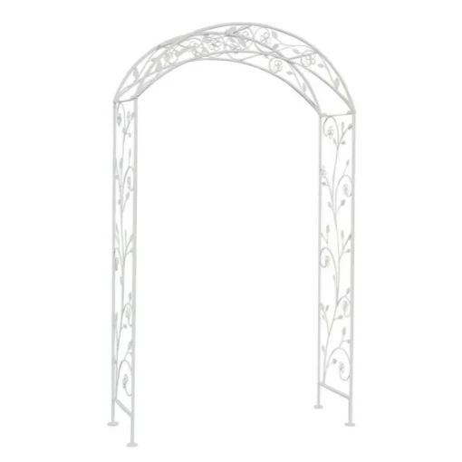 ARCO ANDERSON BIANCO ANTICO IN ACCIAIO VERNICIATO A POLVERE 135 X 47,5 X H230 C - KOMBO