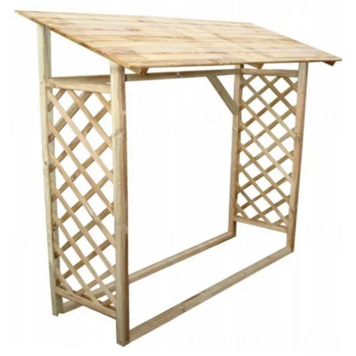 LEGNAIA REALIZZATA IN LEGNO DI PINO AUTOCLAVATO 180 X 66 X H152/177 CM - BRIXO