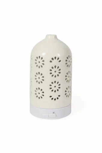 UMIDIFICATORE CON DIFFUSORE ESSENZE CERAMICA ROMBI - NIKLAS