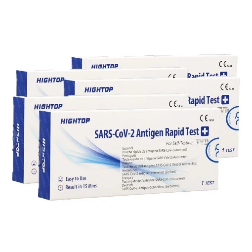 SET 5 TEST TAMPONE RAPIDO NASALE ANTIGENICO FARINGEO PER VIRUS CERTIFICATO CE - MAURY'S